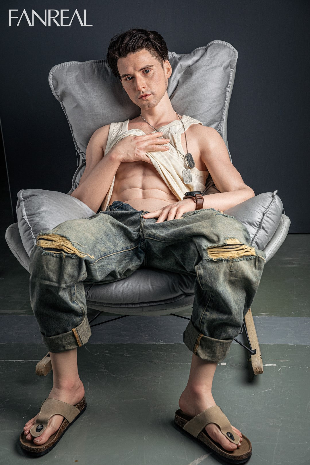 Henry mannlig sexdukke (FanReal Doll 173 cm silikon)