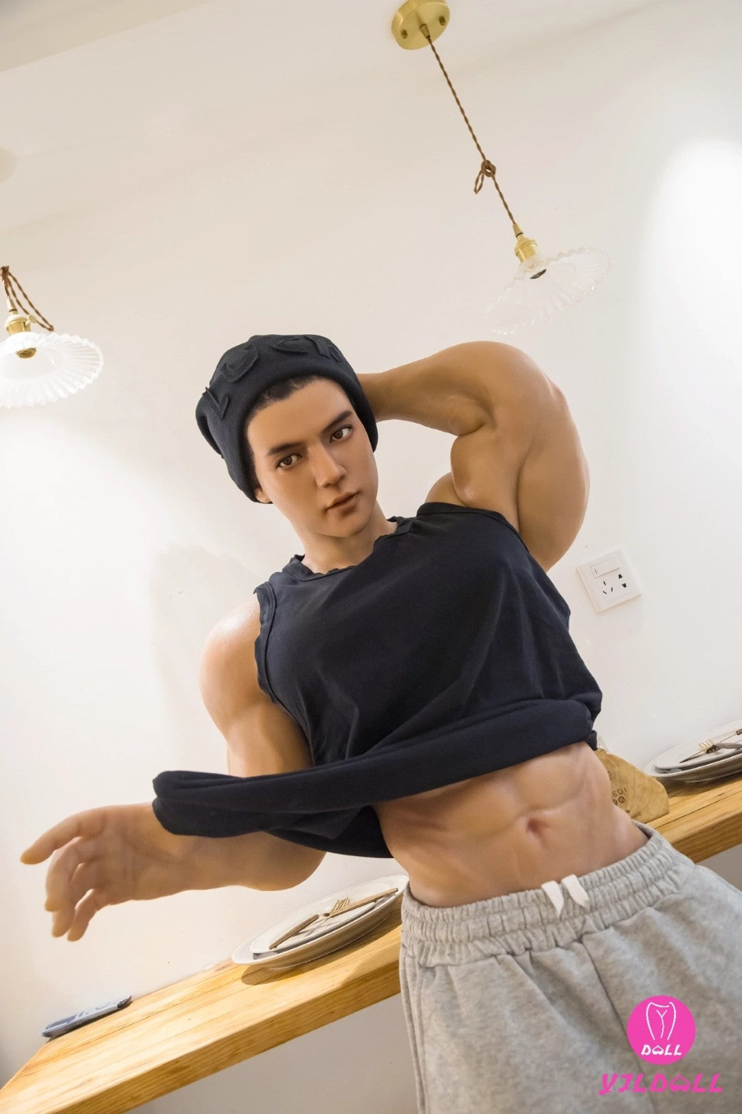 Richard mannlig sexdukke (YJL Doll 180 cm MD012 silikon)