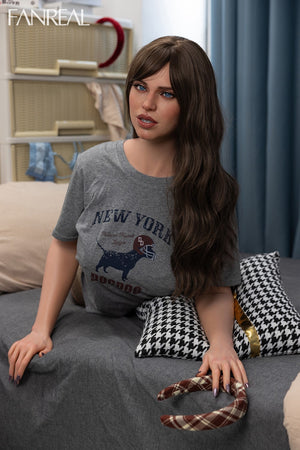 Gina -overkropp sexdukke (FanReal Doll 95cm g-cup Silikon)