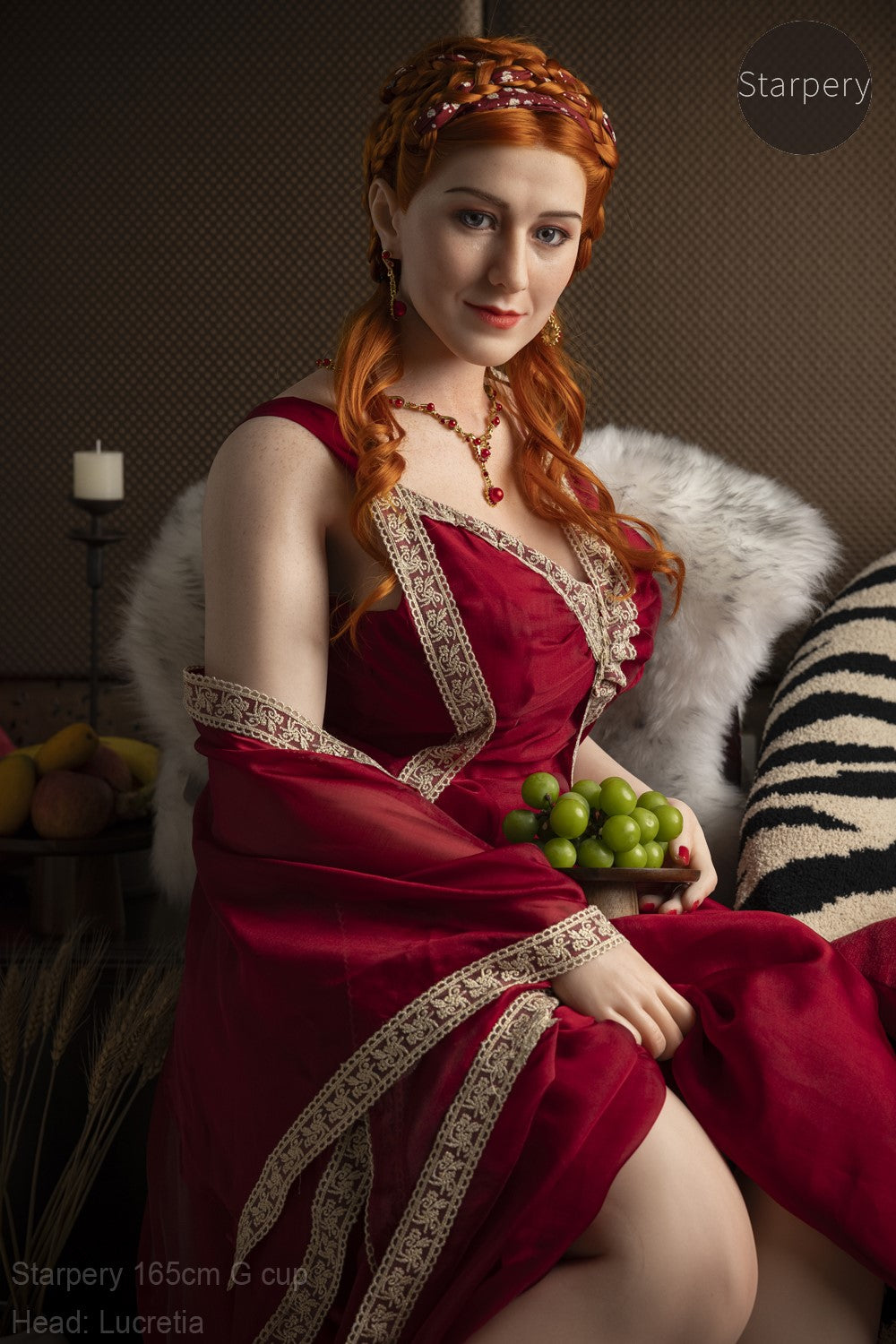 Lucretia sexdukke (Starpery 165 cm G-cup TPE+silikon)