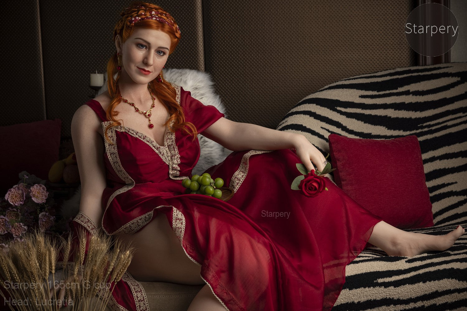 Lucretia sexdukke (Starpery 165 cm G-cup TPE+silikon)