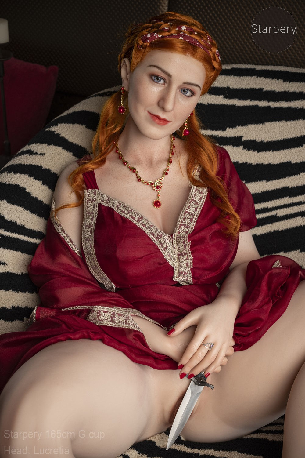 Lucretia sexdukke (Starpery 165 cm G-cup TPE+silikon)