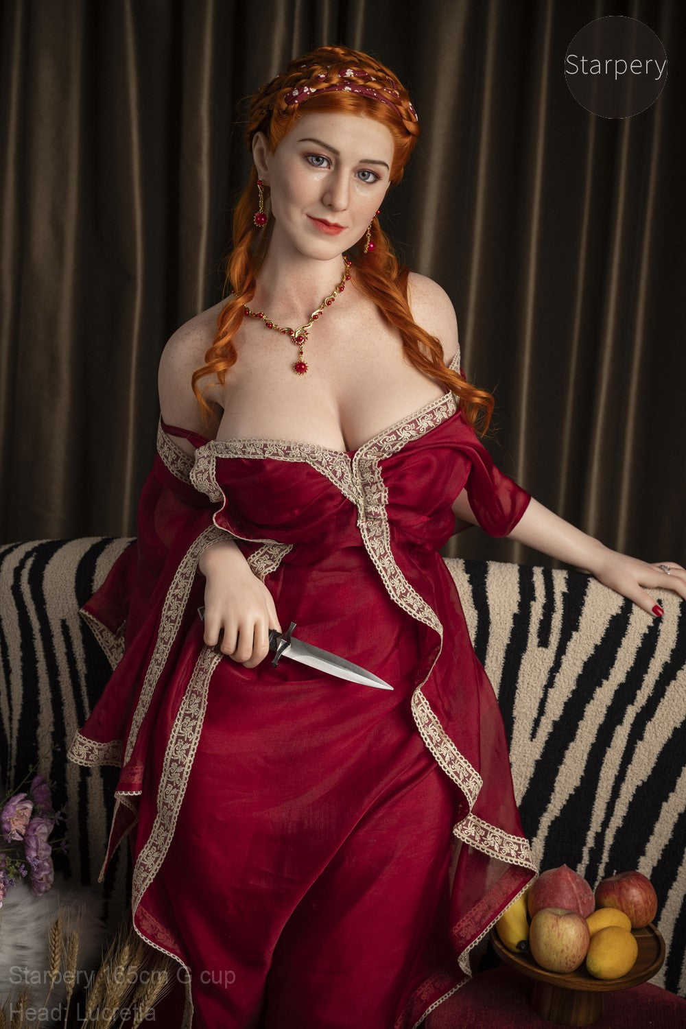 Lucretia sexdukke (Starpery 165cm g-cup TPE+silikon)