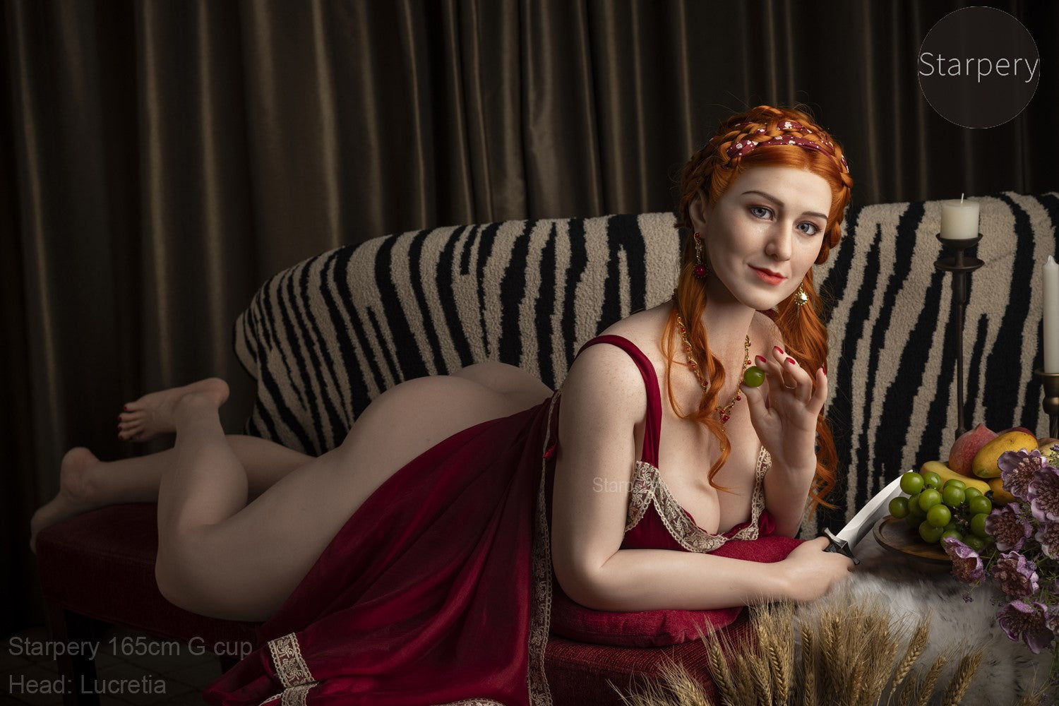 Lucretia sexdukke (Starpery 165 cm G-cup TPE+silikon)