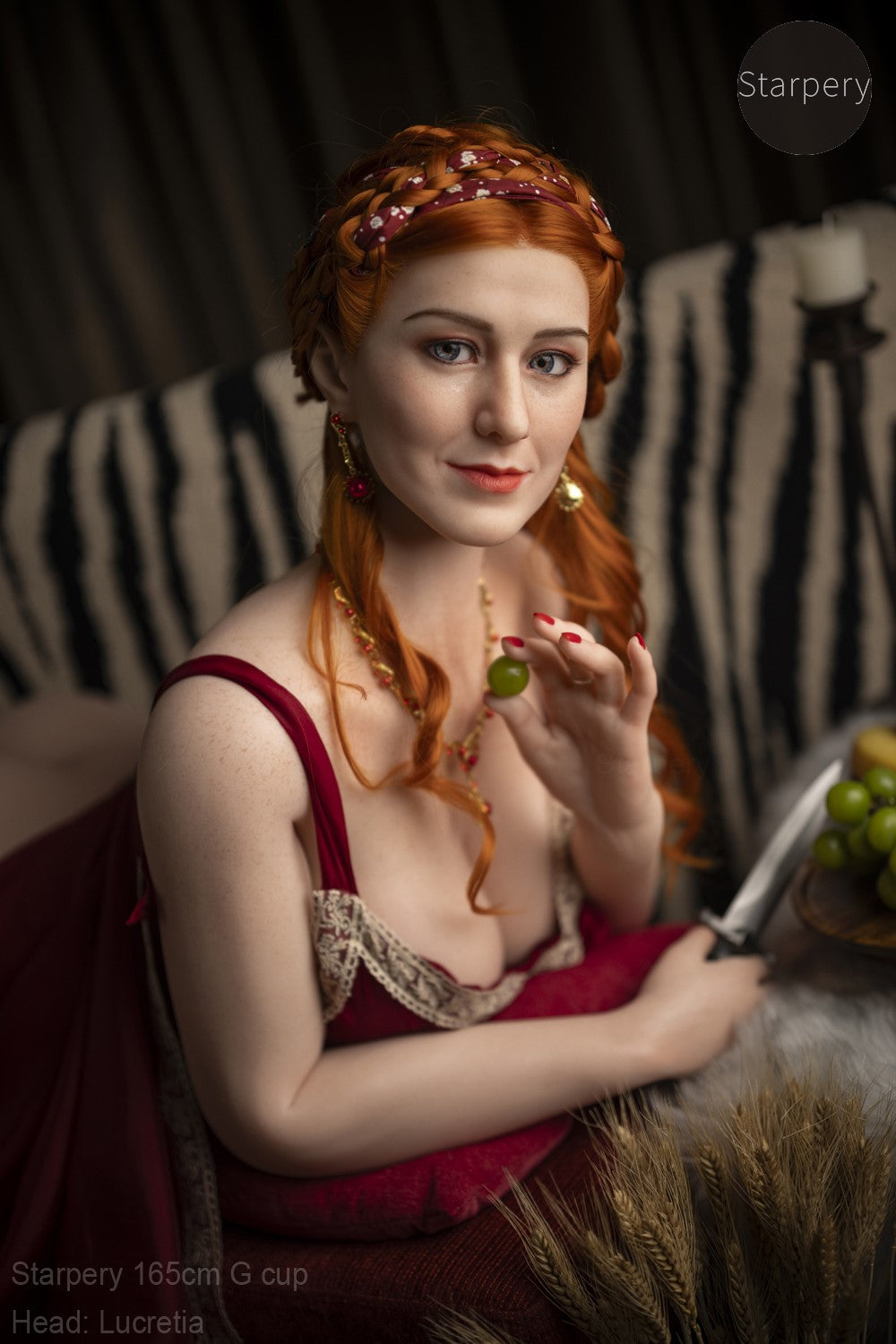 Lucretia sexdukke (Starpery 165 cm G-cup TPE+silikon)