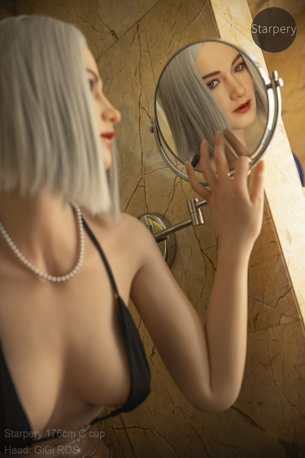 Gigi sexdukke (Starpery 176 cm C-cup TPE+silikon)