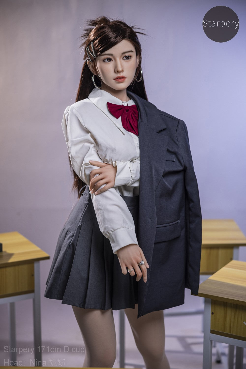 Nina sexdukke (Starpery 171 cm D-cup TPE+silikon)