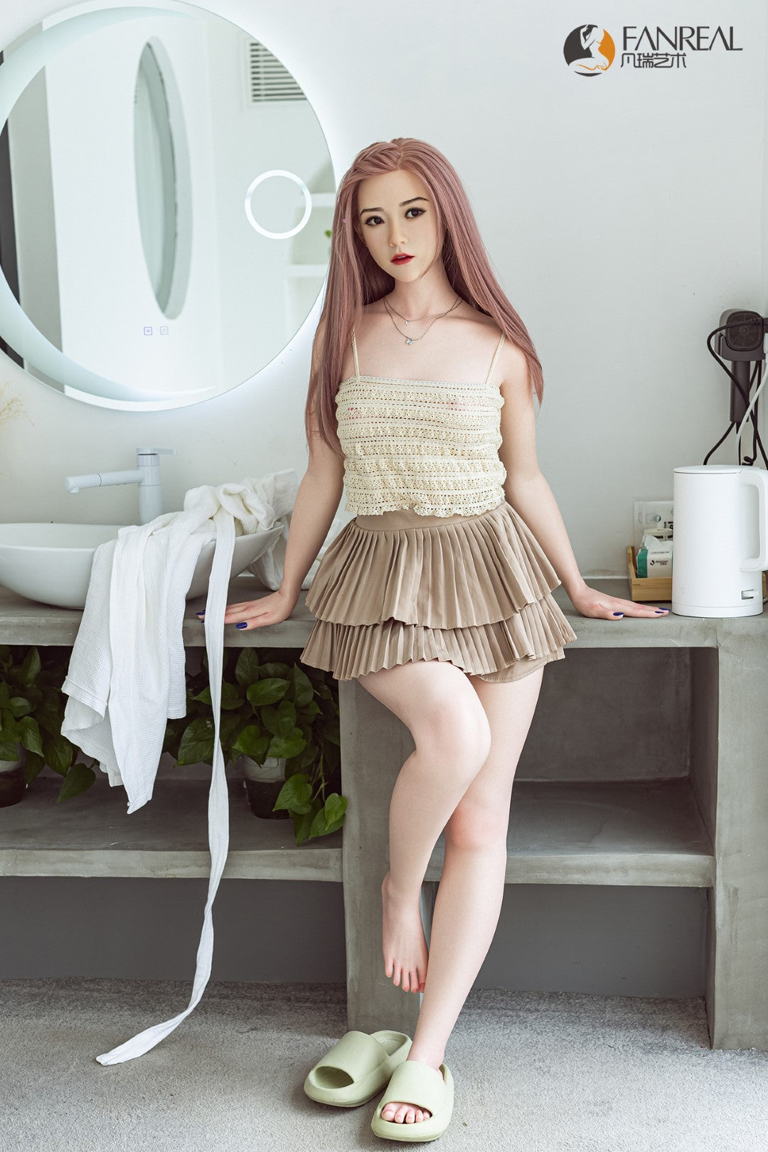 Qian sexdukke (FanReal Doll 158 cm B-cup silikon)