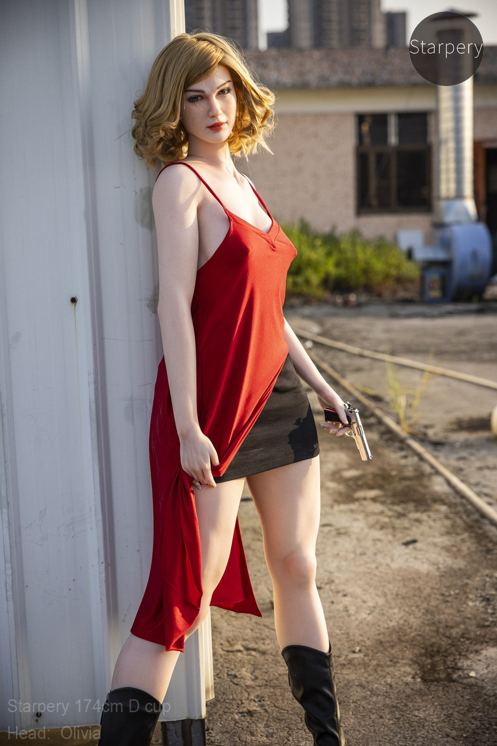 Olivia sexdukke (Starpery 174 cm D-cup TPE+silikon)