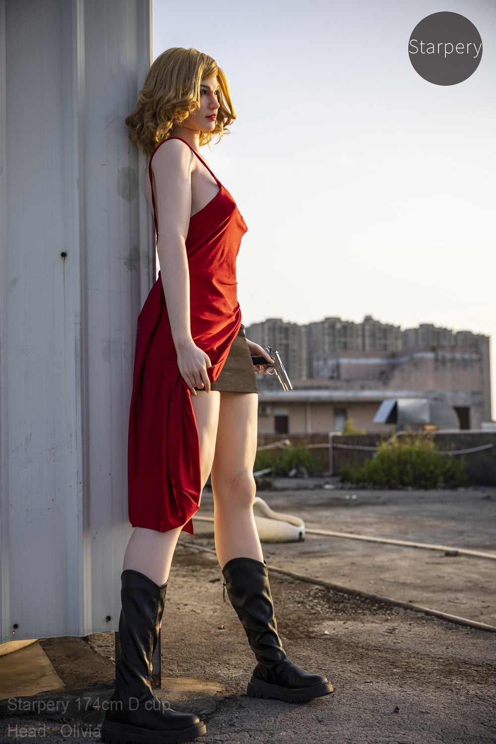 Olivia sexdukke (Starpery 174 cm D-cup TPE+silikon)