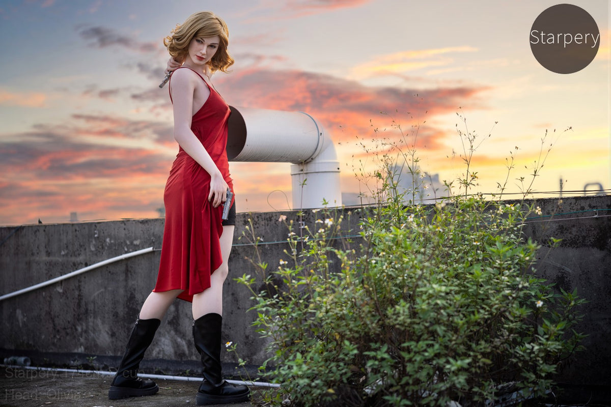 Olivia sexdukke (Starpery 174 cm D-cup TPE+silikon)