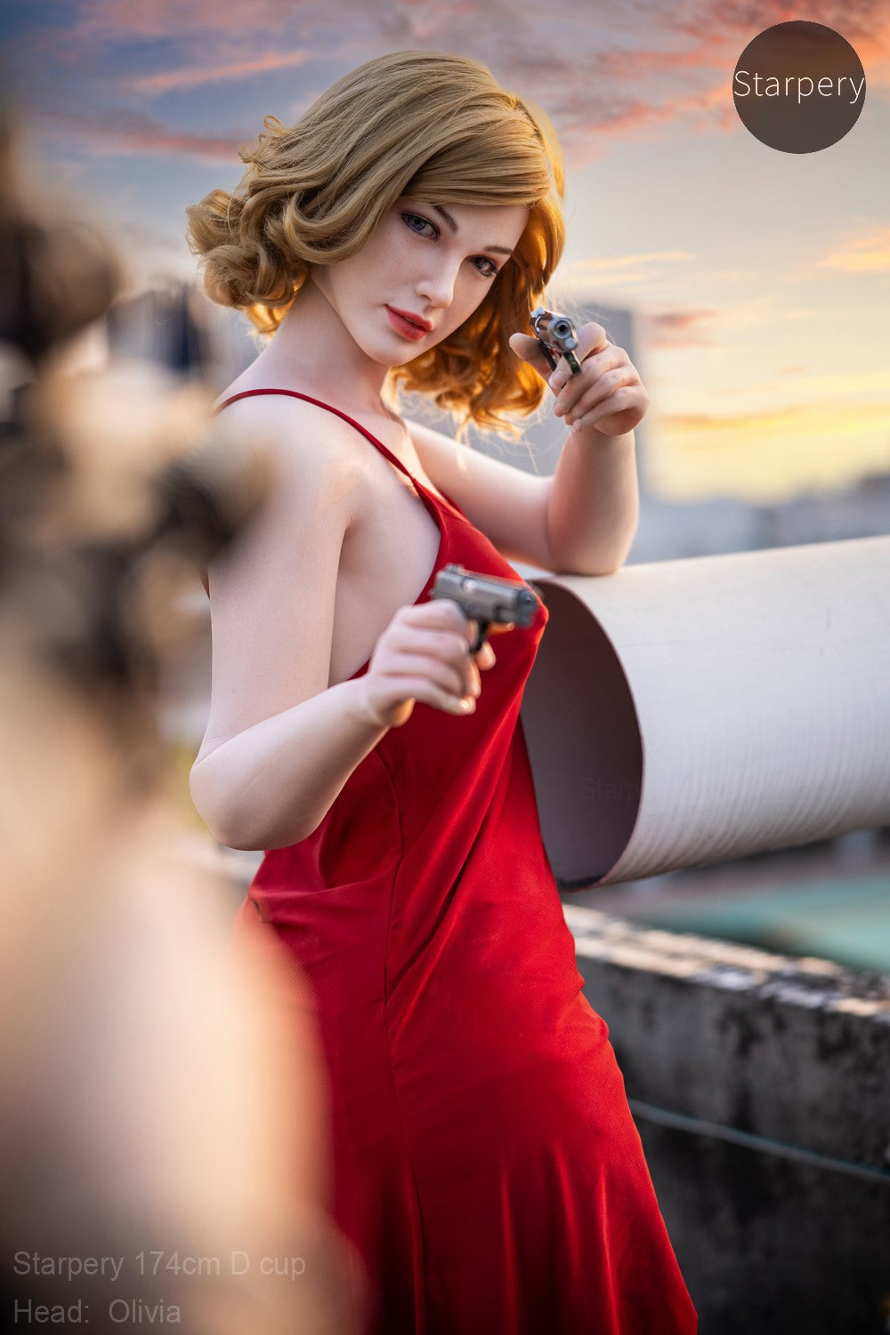 Olivia sexdukke (Starpery 174 cm D-cup TPE+silikon)