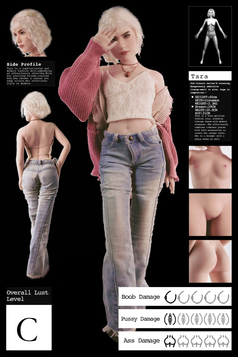 Tara sexdukke (Climax Doll Mini 60cm S-cup silikon)