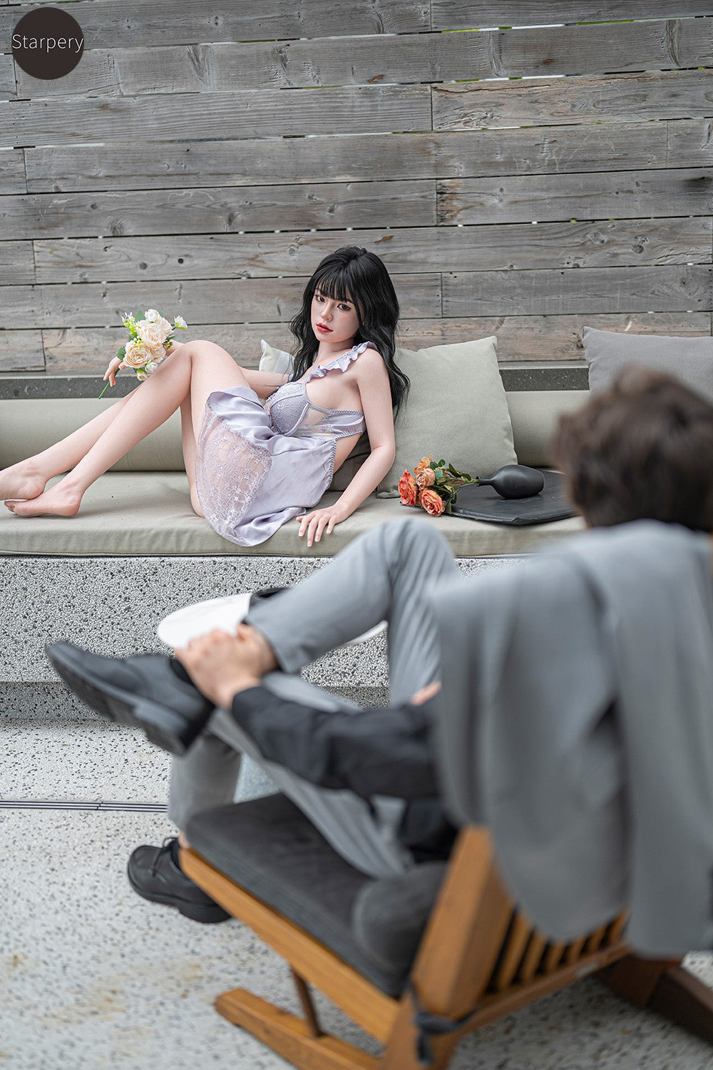 Barbara sexdukke (Starpery 171 cm D-cup TPE+silikon)