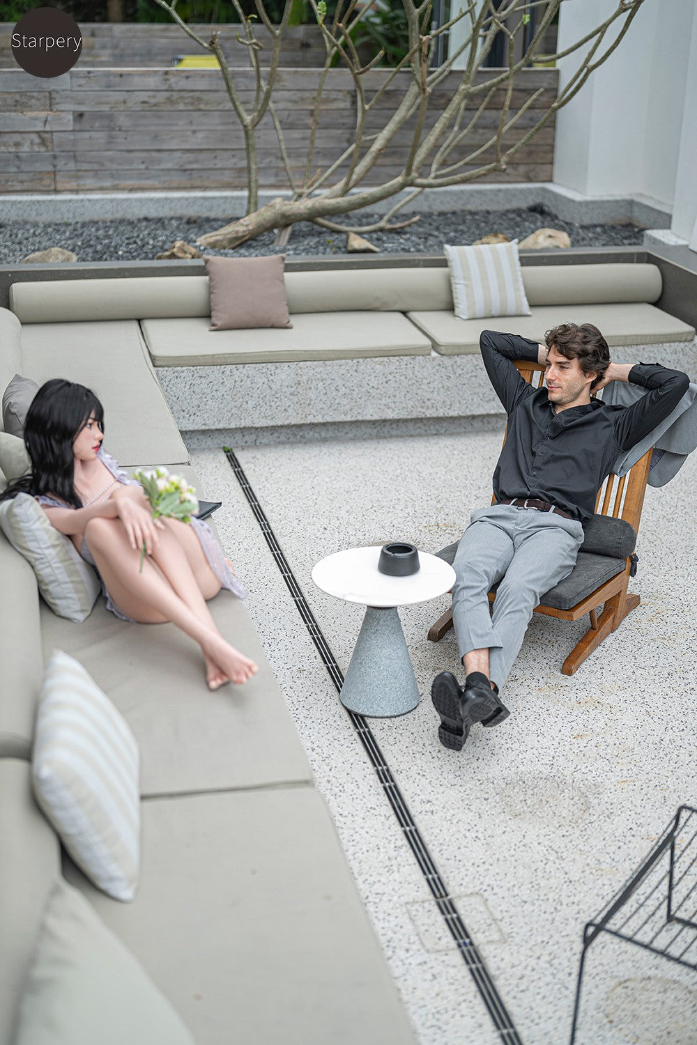 Barbara sexdukke (Starpery 171 cm D-cup TPE+silikon)