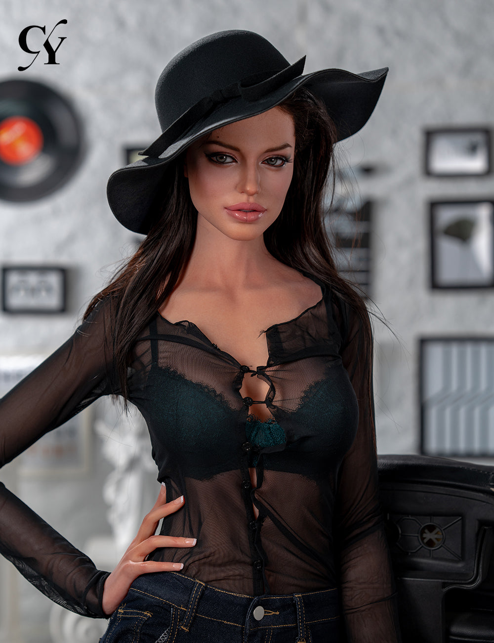 Scarlett sexdukke (TOP CYDOLL 170cm d-cup TPE+silikon)
