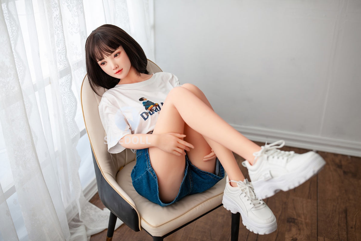 Solfylt sexdukke (SHEDOLL 148 cm D-cup #SH002 TPE+Silicon)