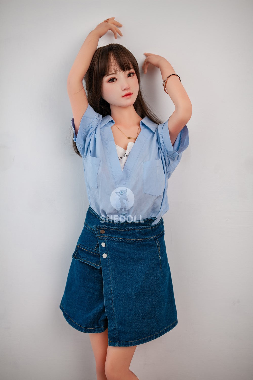 Solfylt sexdukke (SHEDOLL 148 cm D-cup #SH002 TPE+Silicon)