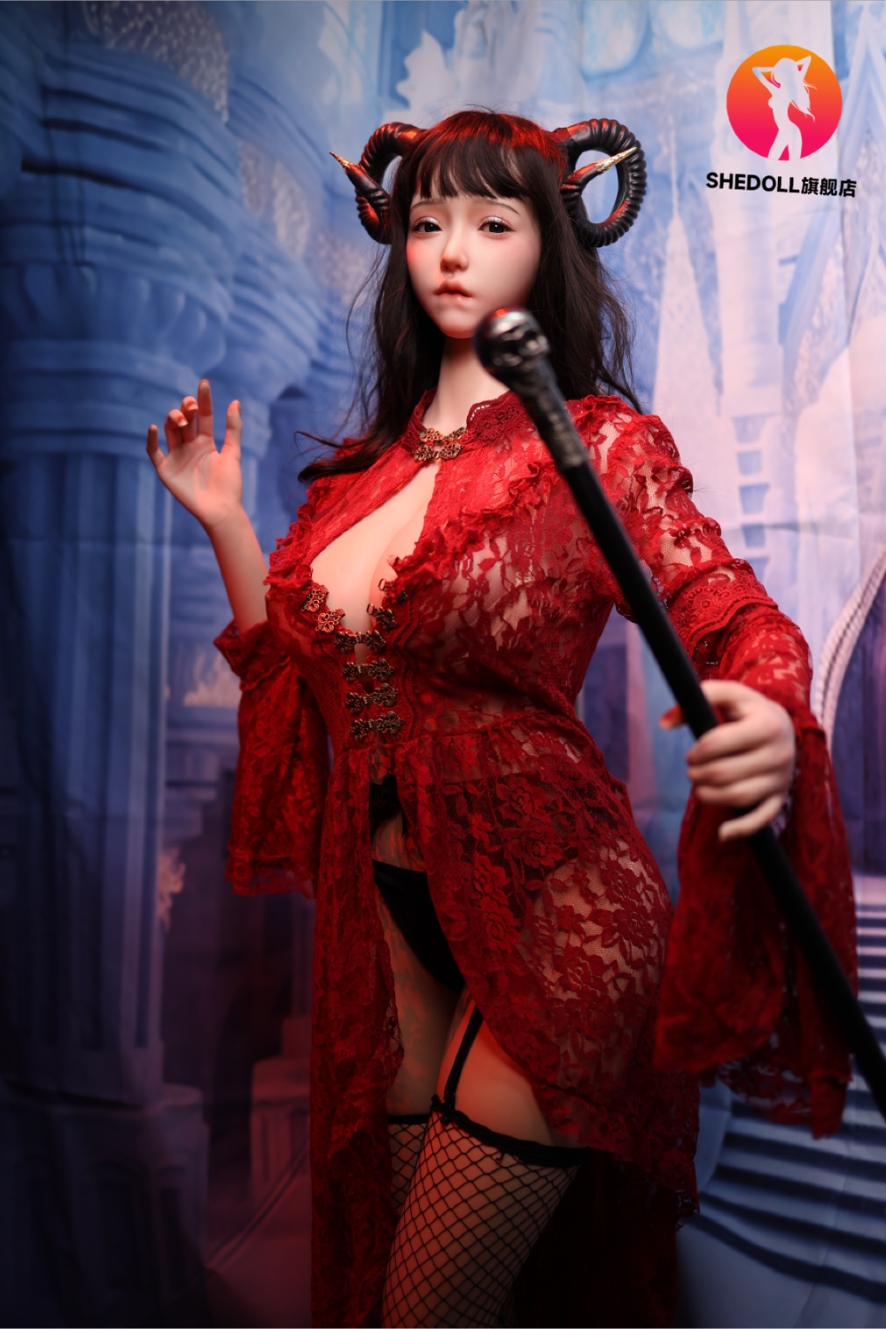 Chole sexdukke (SHEDOLL 163 cm H-cup #SH071 Silikon)