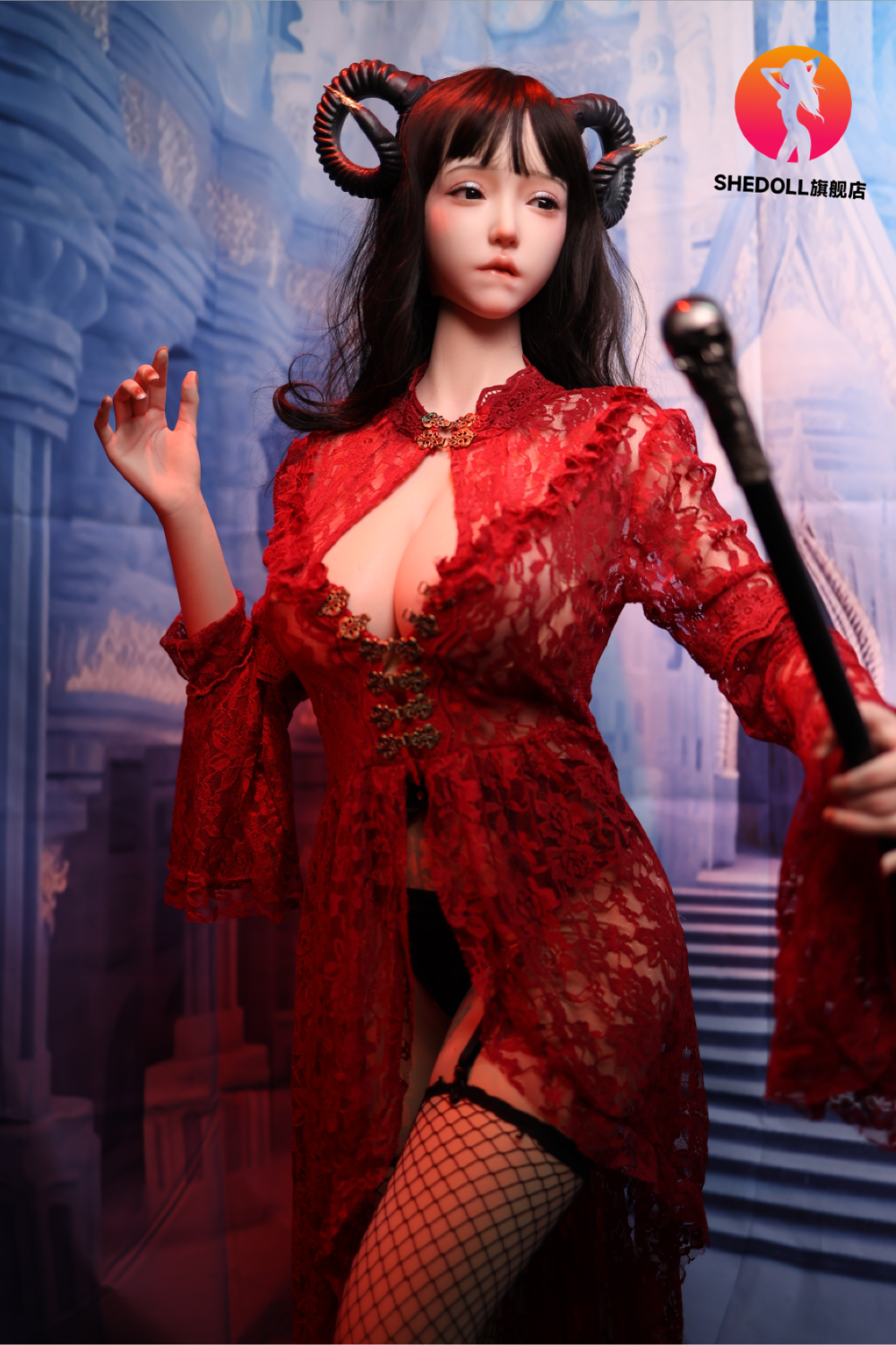 Chole sexdukke (SHEDOLL 163 cm H-cup #SH071 Silikon)