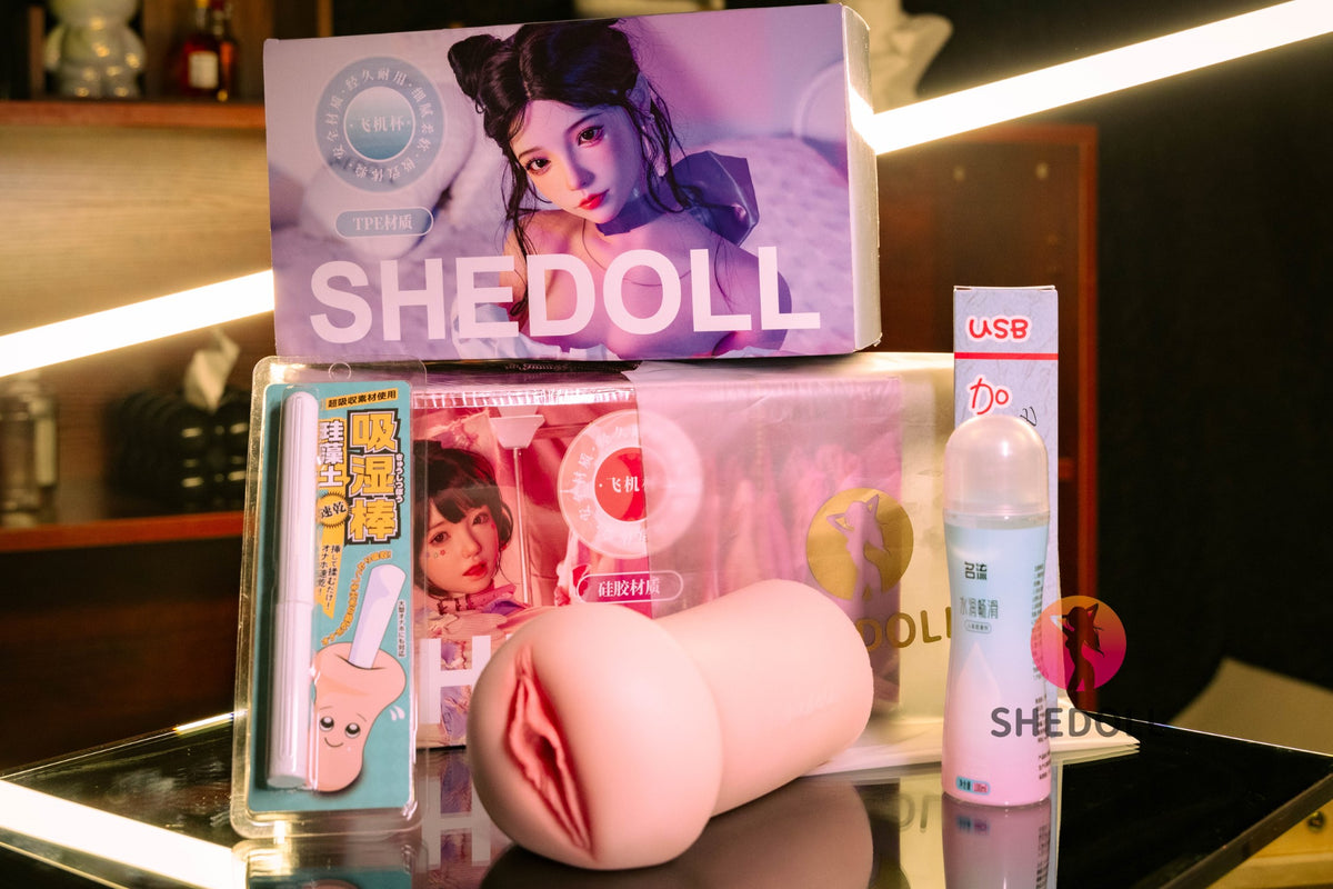 Realistisk onani (SHEDOLL #SH160 Silikon og TPE)