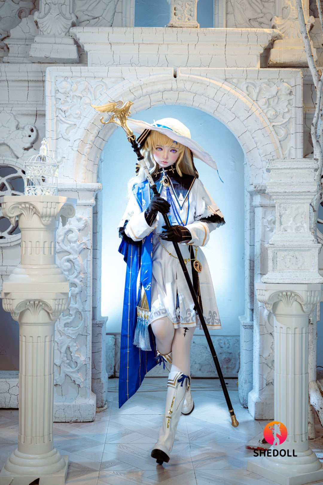 Phoebe sexdukke (SHEDOLL 152 cm A-cup #SH189 2.0 TPE+silikon)