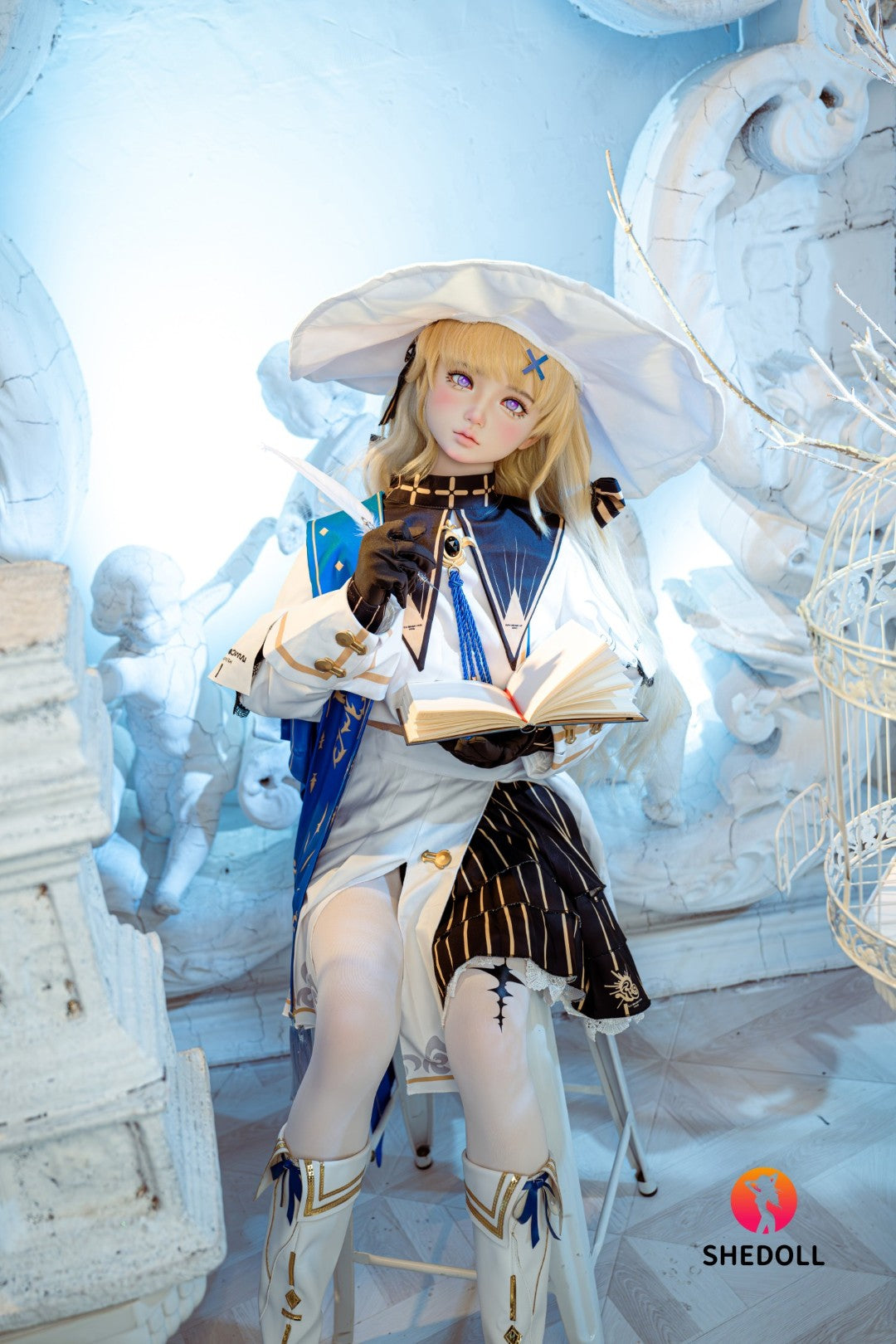 Phoebe sexdukke (SHEDOLL 152 cm A-cup #SH189 2.0 TPE+silikon)