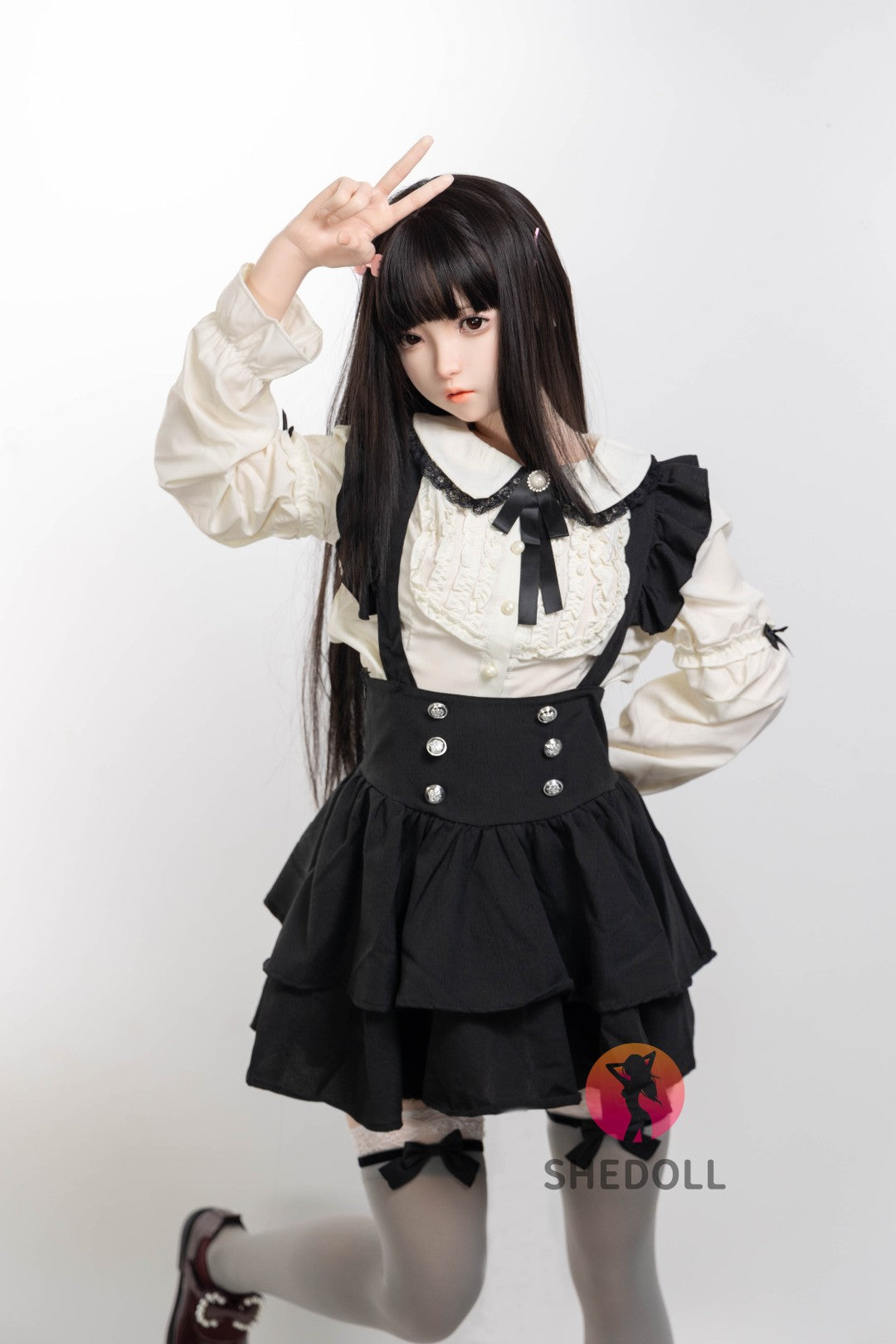 Sukkertøy sexdukke (SHEDOLL 152 cm A-cup #SH195 2.0 silikon)