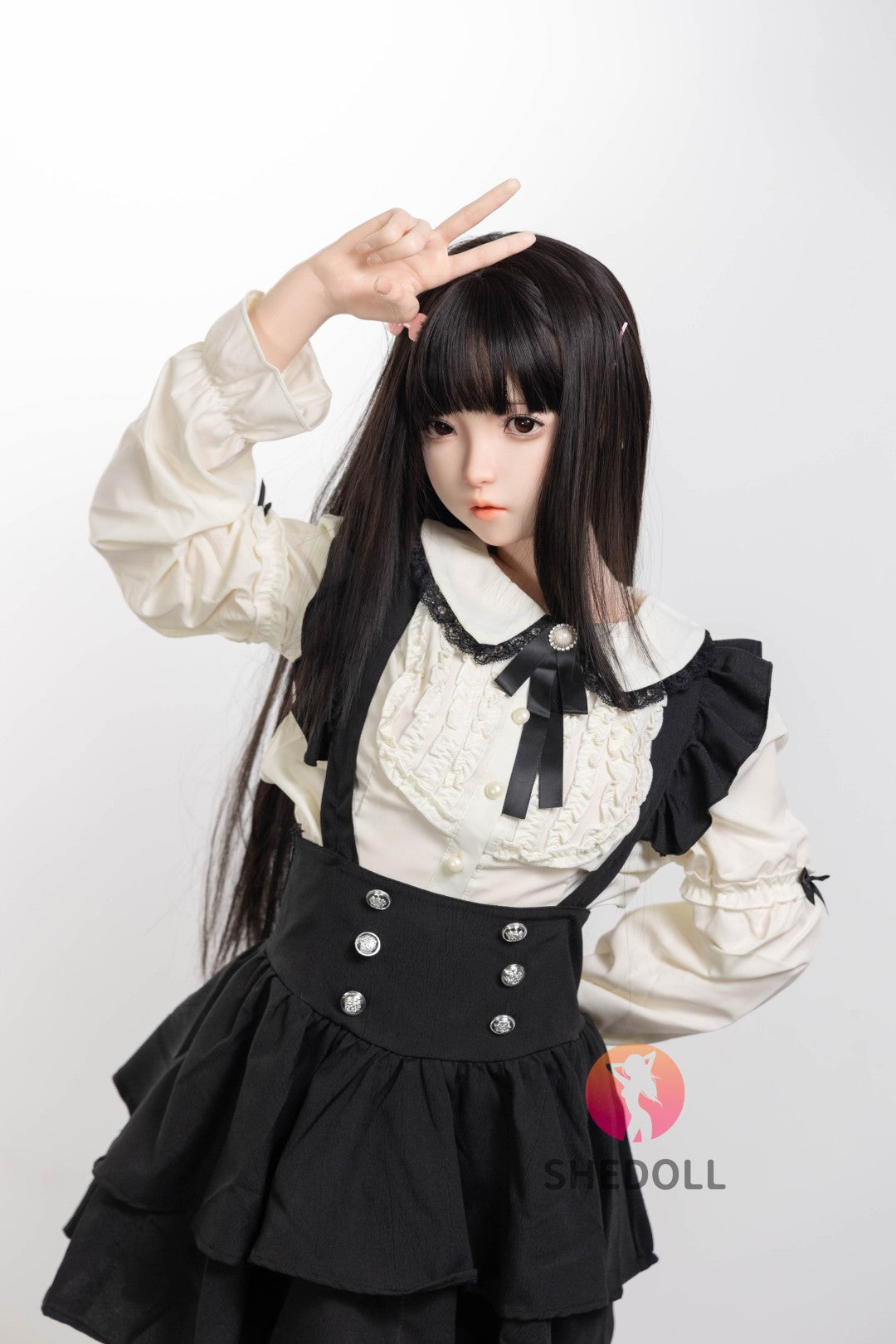 Sukkertøy sexdukke (SHEDOLL 152 cm A-cup #SH195 2.0 silikon)