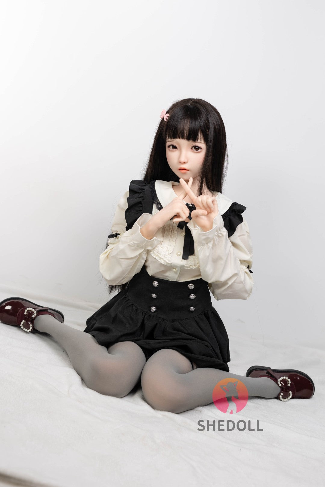 Sukkertøy sexdukke (SHEDOLL 152 cm A-cup #SH195 2.0 silikon)