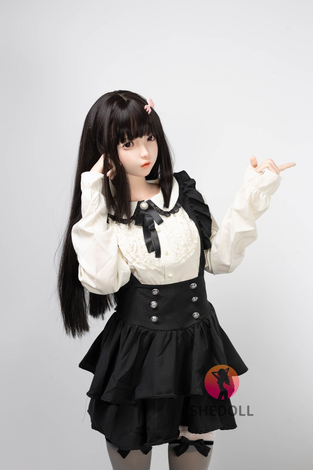 Sukkertøy sexdukke (SHEDOLL 152 cm A-cup #SH195 2.0 silikon)