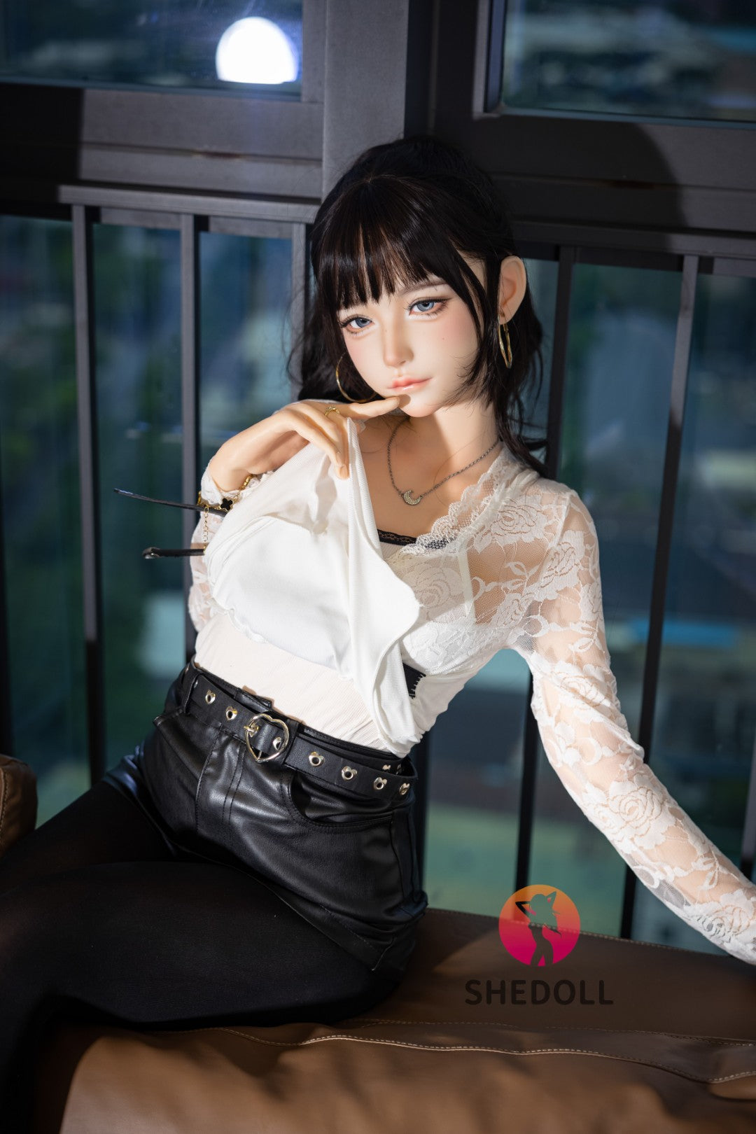 Lina sexdukke (SHEDOLL 152 cm A-cup #SH202 2.0 silikon)