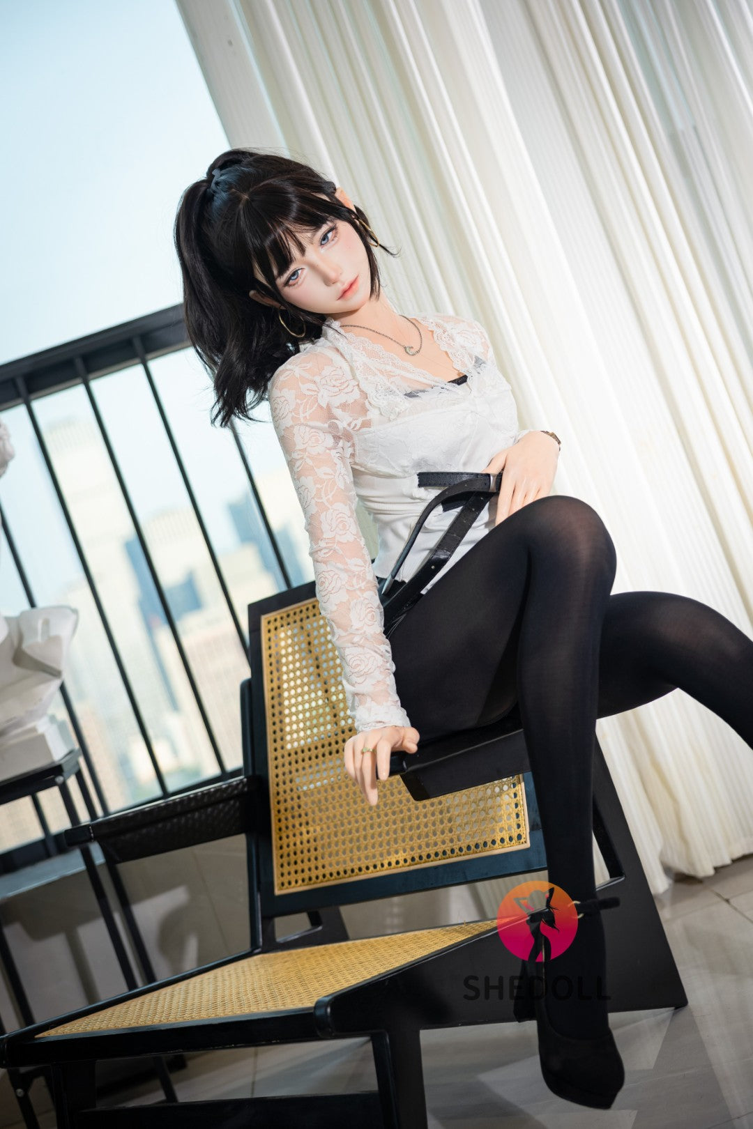 Lina sexdukke (SHEDOLL 152 cm A-cup #SH202 2.0 silikon)