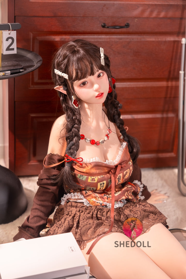 Aileen sexdukke (SHEDOLL 145 cm G-cup #SH215 Silikon)