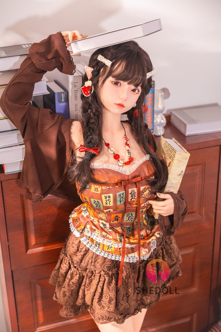 Aileen sexdukke (SHEDOLL 145 cm G-cup #SH215 Silikon)