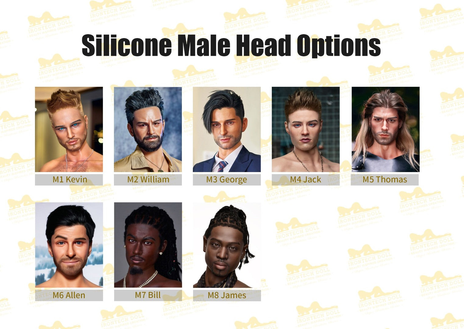 Ekstra hode (Irontech Doll Original silikon)