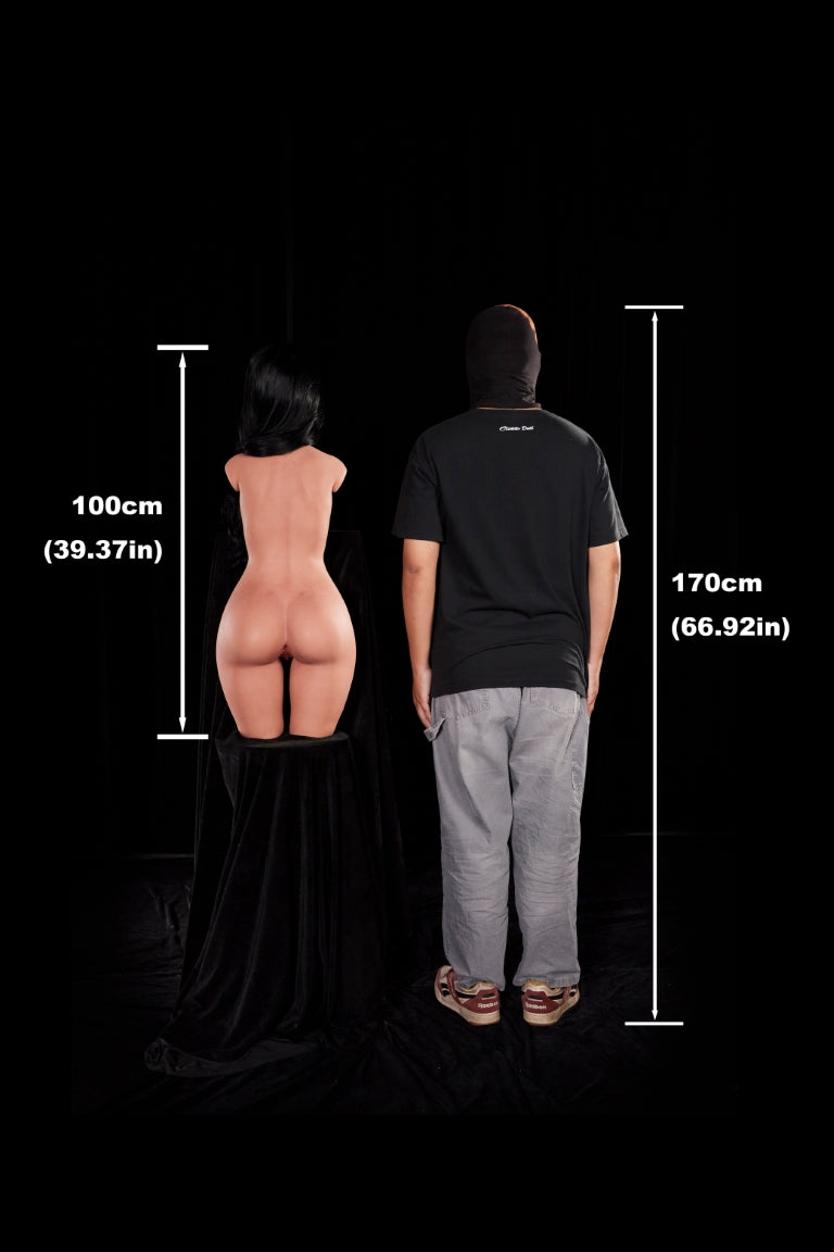 Raven Torso sexdukke (Climax Doll ULW 100 cm A-cup silikon)