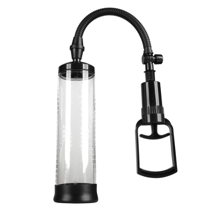 Penispumpe for forstørrelse og hardere ereksjon - 70 × 220 mm | Svart design