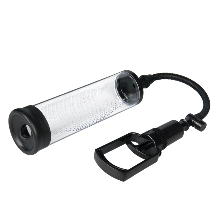 Penispumpe for utvidelse og hardere ereksjon – 70×220 mm | Svart design