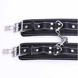 BDSM kit - handcuff, whip, leash, gagball, eye mask (set with 9 parts)