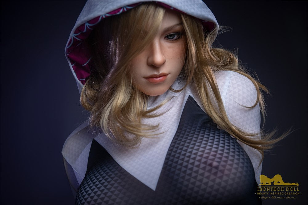 Gwen sexdukke (Irontech Doll 167cm e-cup S38 silikon)