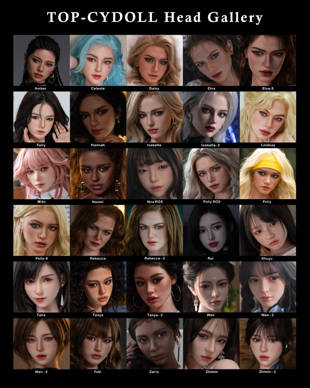 Ekstra hode (TOP-CYDoll Original silikon)