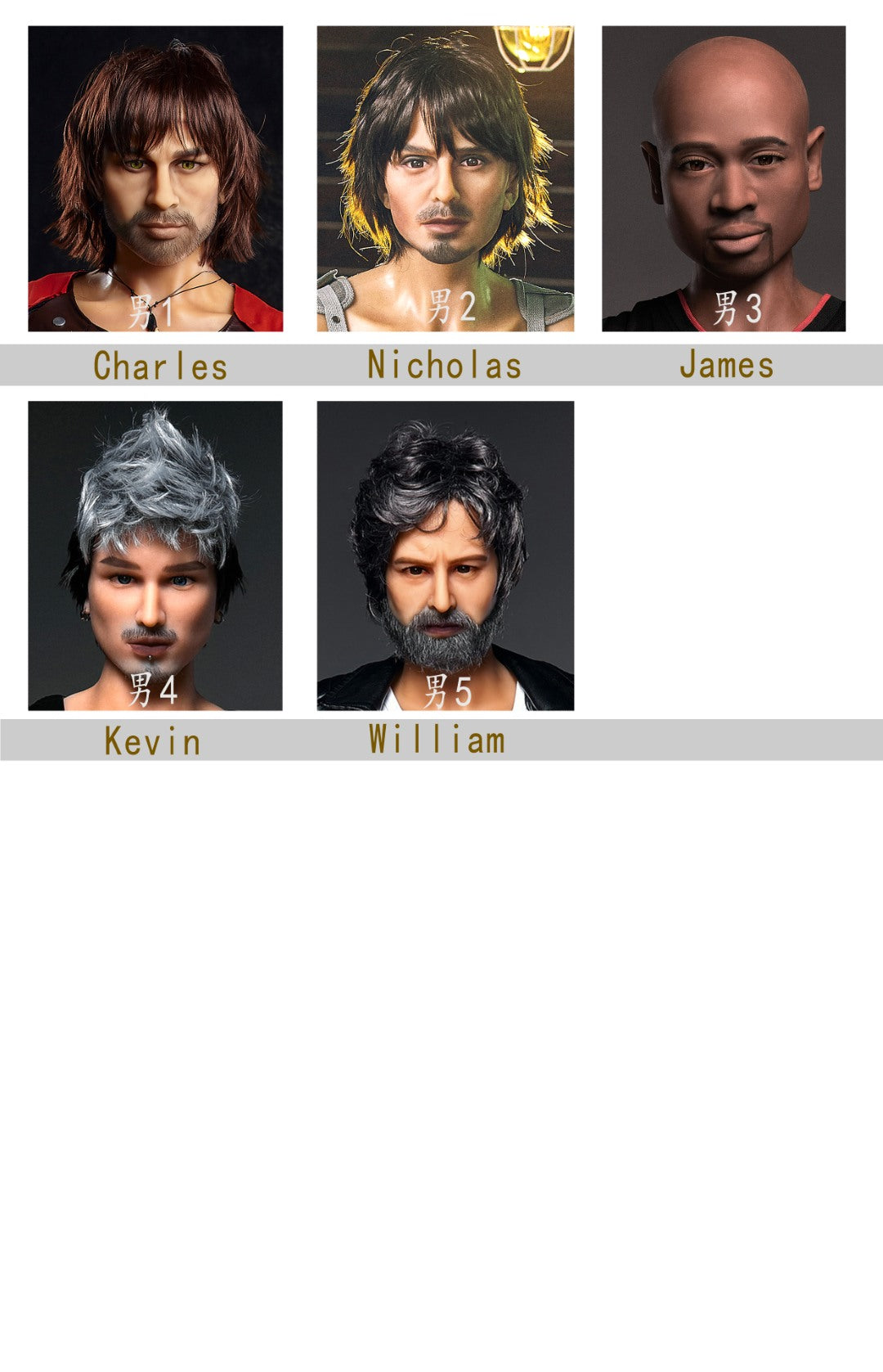 Ekstra hode (Irontech Doll TPE original)