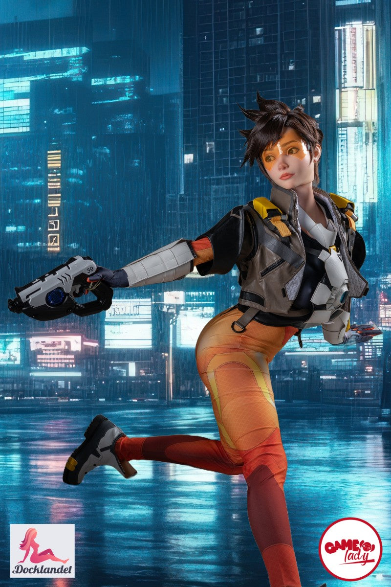 Tracer sexdukke (Game Lady 167 cm D-cup nr.29-1 silikon)