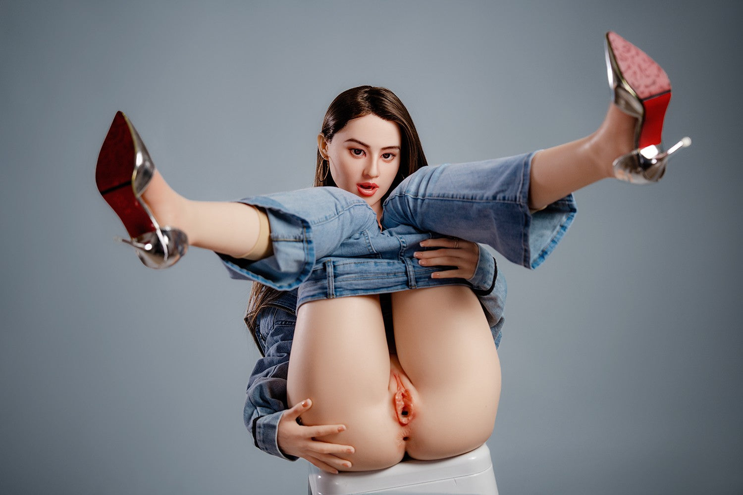 Krystall sexdukke (HRDoll 165 cm C-cup #R13 silikon)