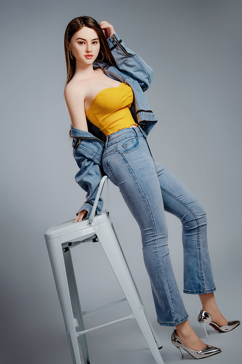 Krystall sexdukke (HRDoll 165 cm C-cup #R13 silikon)