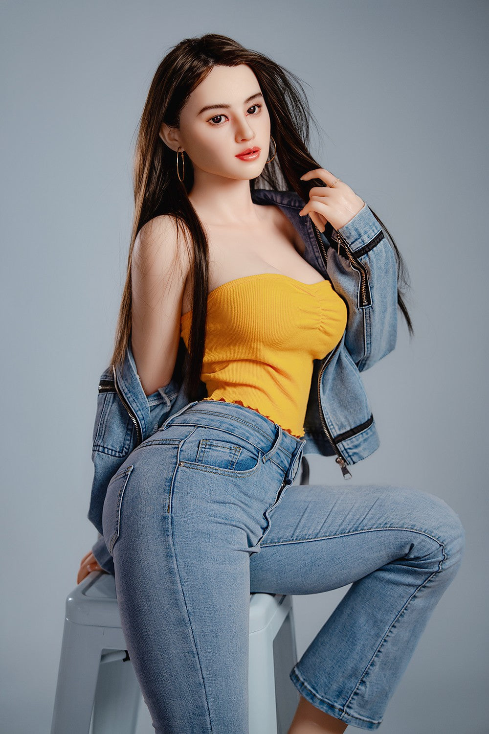 Krystall sexdukke (HRDoll 165cm C-cup #R13 silikon)