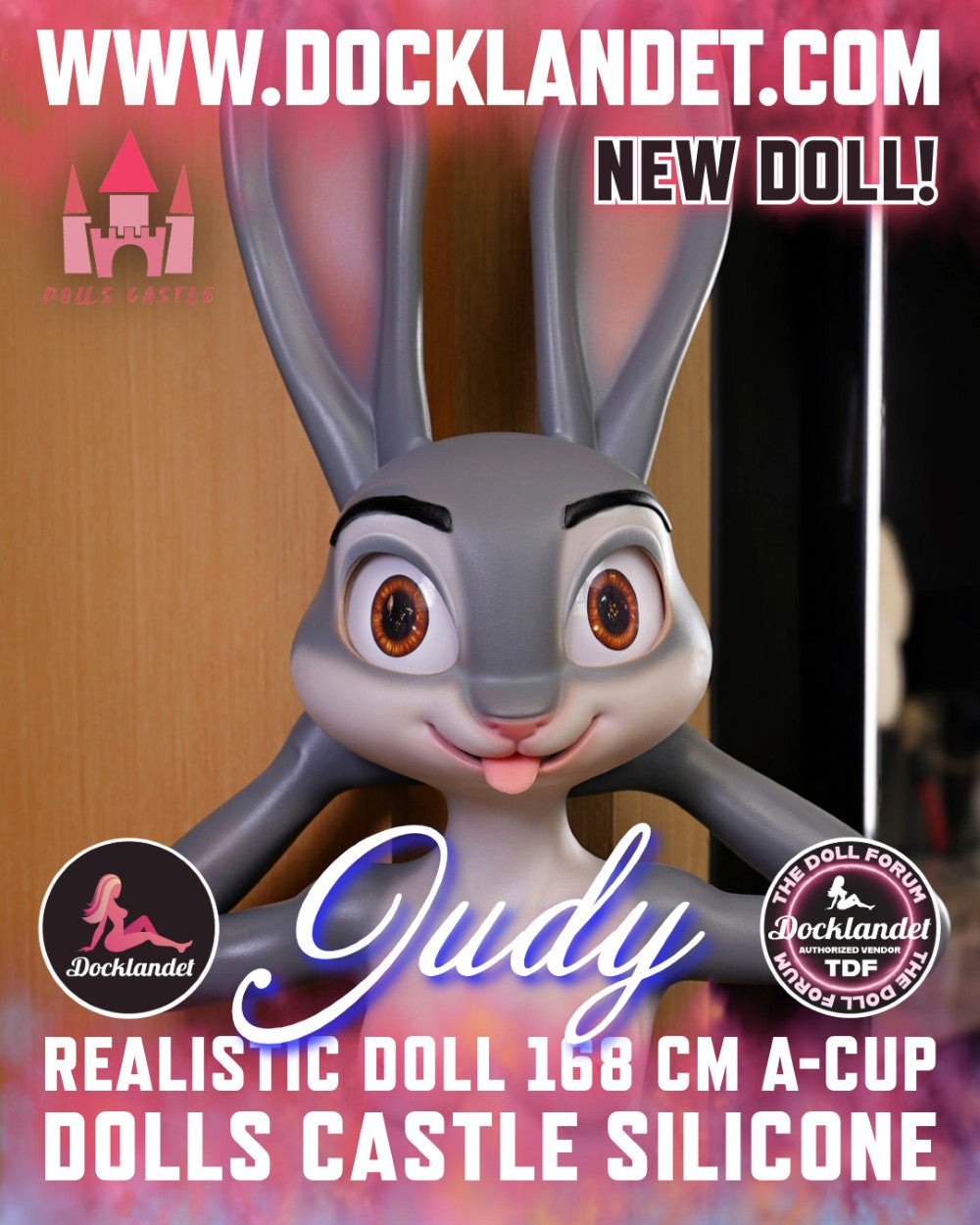 Judy kaninen sexdukke (Dolls Castle 168cm a-cup Silikon)