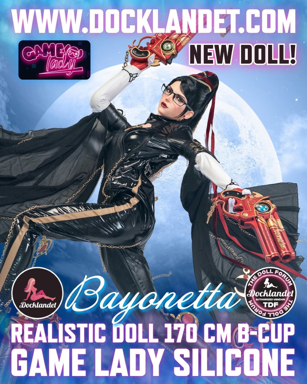 Bayonetta sexdukke (Game Lady 170cm B-cup No.32-1 silikon)