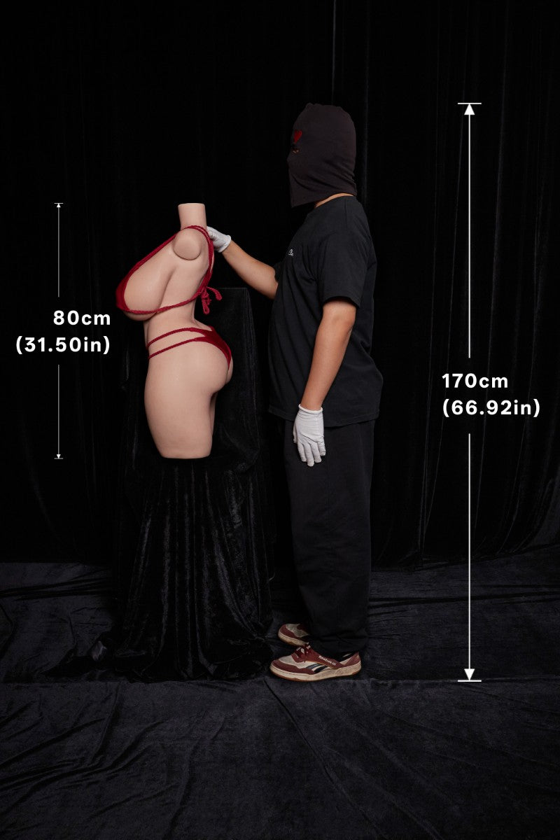 BBW Torso sexdukke (Climax Doll ULW 80 cm K-cup silikon)